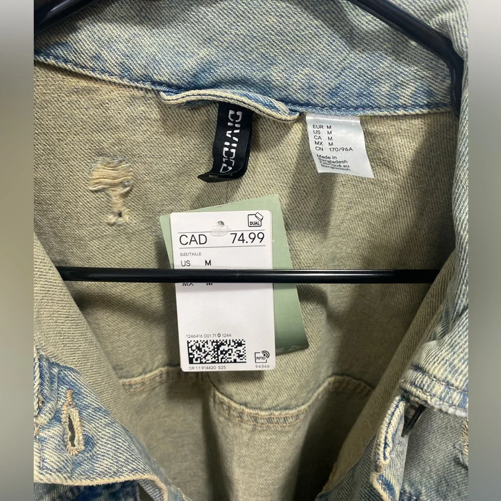 Distressed Denim Jacket - Picture 5 of 8